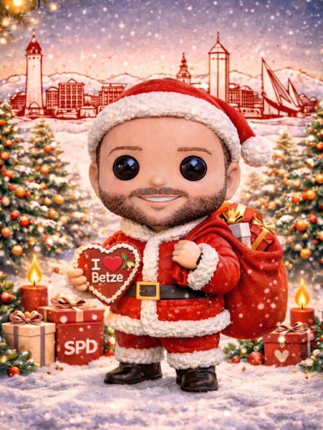 🎄❤️ Weihnachten uffm Betze ❤️🎄

Mit Herz, Wärme und Zusammenhalt gehen wir durch diese besondere Zeit.
Ob im Stadtteil, im Verein oder im Alltag – wir stehen füreinander ein.

✨ Für ein solidarisches Kaiserslautern
✨ Für Gemeinschaft statt Ausgrenzung
✨ Für ein gutes Miteinander – gerade jetzt

Frohe Weihnachten
wünscht euch euer 
SPD Ortsverein Kaiserslautern Betzenberg ❤️🌹

#SPD #Kaiserslautern #Betze #Zusammenhalt #Weihnachten